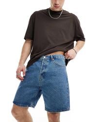 Weekday - Space Relaxed Fit Denim Shorts - Lyst