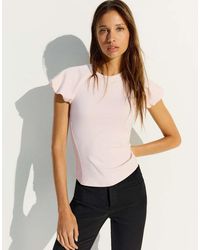 Bershka - Balloon-sleeve Raglan T-shirt - Lyst