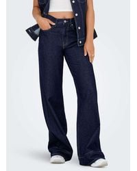 ONLY - Wide-Fit Jeans - Lyst