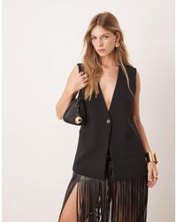 New Look - Gilet Taglio Lungo - Lyst