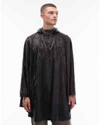 Rains - Waterproof Longline Cape Style Jacket - Lyst