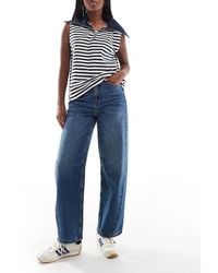 ASOS - Barrel Leg Jeans With Cinch Waist - Lyst