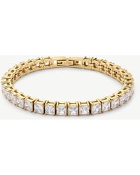 D.Louise - Waterproof Bridal Asscher Cut Stone Bracelet – Tarnish-Free - Lyst