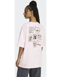 adidas Originals - Mini Embroidery Oversized Graphic T-Shirt - Lyst