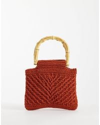 Mango - Knitted Handbag - Lyst