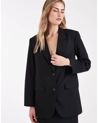 Vero Moda - Blazer d'ensemble oversize habillé à rayures fines - et blanc - Lyst