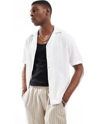 River Island - – hemd aus seersucker - Lyst