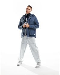 Lee Jeans - Utility Pockets Hooded Parka Jacket - Lyst