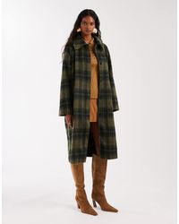 Noisy May - Brushed Wool Look Maxi Overcoat - Lyst