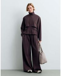 Oysho - Short Piqué Belted Jacket With Belt - Lyst