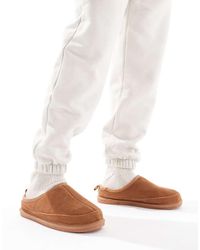 River Island - Faux Suede Mule Slippers - Lyst