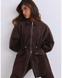 Aim'n - Chocolate Waterproof Zip Jacket - Lyst