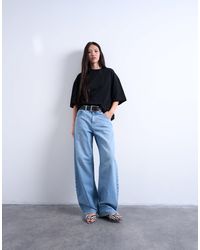 TOPSHOP - Oversized Drop Shoulder Tee - Lyst