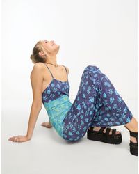 Daisy Street - Mix match - robe mi-longue à fleurs style années 90 - Lyst