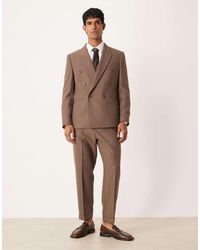 ASOS - Tapered Suit Trousers With Wool Pinstripe - Lyst
