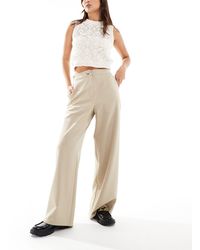 ASOS - Relaxed Tailored Pull On Trousers - Lyst