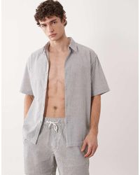 ASOS - Co-Ord Relaxed Seersucker Shirt - Lyst