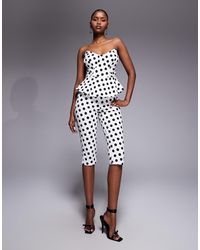 AFRM - Ronnie High Waisted Tailored Capri Trouser Co-Ord - Lyst
