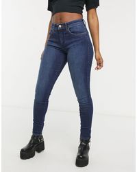 Wrangler Body Bespoke Mid Rise Skinny Jeans - Blue