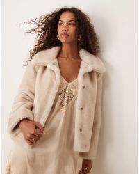 Abercrombie & Fitch - – jacke aus kunstpelz - Lyst