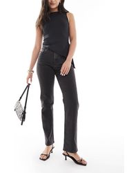 Calvin Klein - High Rise Straight Jeans - Lyst