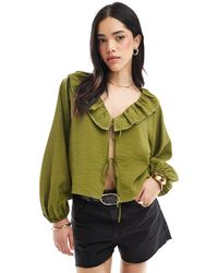 ASOS - – vorne gebundenes hänger-oberteil - Lyst