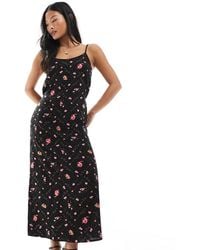 Miss Selfridge - Strappy Scoop Neck Maxi Slip Dress - Lyst