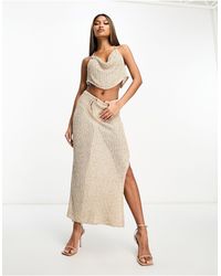 ASOS - Knitted Maxi Skirt - Lyst