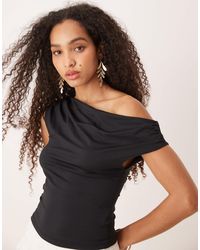 Gina Tricot - – gerafftes oberteil aus anschmiegsamem jersey - Lyst