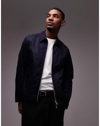 ARKET - Zip Front Minimal Workwear Jacket With Collar - Lyst