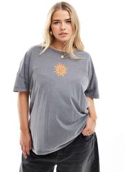 Noisy May - Oversized T-shirt With Good Vibes Print - Lyst