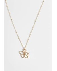 ASOS - Necklace With Fine Chain And Dainty Flower Pendant - Lyst