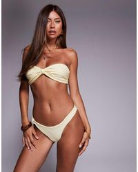 SIMMI - Amorina Knot Detail Bikini Top - Lyst