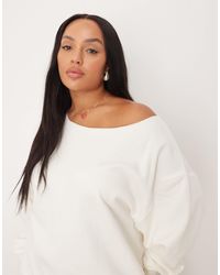 ASOS - Curve Oversized Off Shoulder Sweatshirt - Lyst