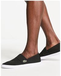Lacoste Marice Canvas Trainers - Black