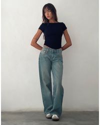 Motel - Low Rise Parallel Jeans - Lyst