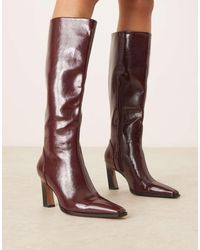 ASOS - Clara Chisel Toe Knee Boots - Lyst