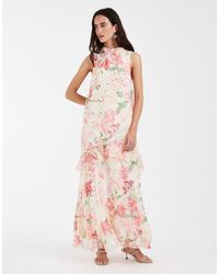 Vero Moda - – hochgeschlossenes, ärmelloses maxikleid - Lyst