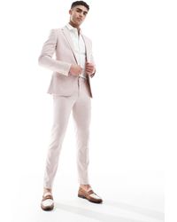River Island - Skinny Fit Suit Trousers - Lyst