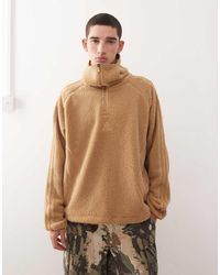 adidas Originals - Teamgeist Borg Half Zip Hoodie - Lyst