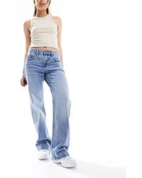 Stradivarius - Str Straight Leg Jean - Lyst