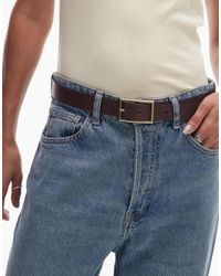 Levi's - Rectangle Buckle Leather Belt - Lyst