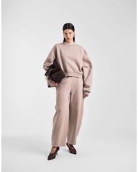 ASOS - – gebürstete barrel leg jogginghose - Lyst