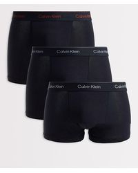 Calvin Klein - Icon Cotton Stretch 3 Pack Relaxed Trunks - Lyst