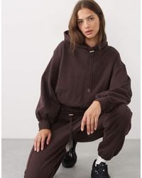 PUMA - Her Relaxed Fleece Hoodie - Lyst