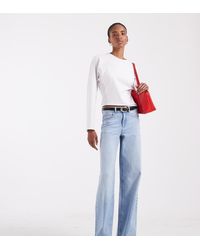 Vero Moda - Sandie Mid Rise Wide Leg Stretch Jeans - Lyst