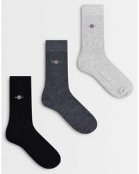 GANT - 3-pack Shield Logo Socks - Lyst