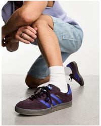 adidas Originals - Gazelle indoor - baskets avec semelle en caoutchouc - bleu/bordeaux - Lyst