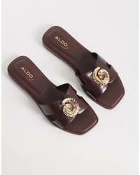 ALDO - Khali Flat Sandals With Embellishment - Lyst