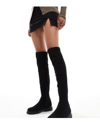 ASOS - Kaylee Smart Flat Over The Knee Boots - Lyst